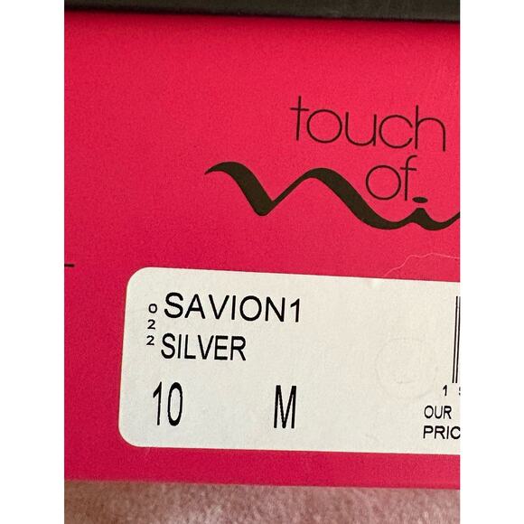 Nina Glittering Silver Block Heels - Picture 10 of 10